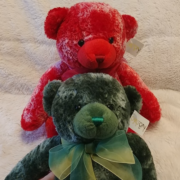 Carlton Cards Christmas Teddy Bears Holly and Berry - Picture 2 of 5